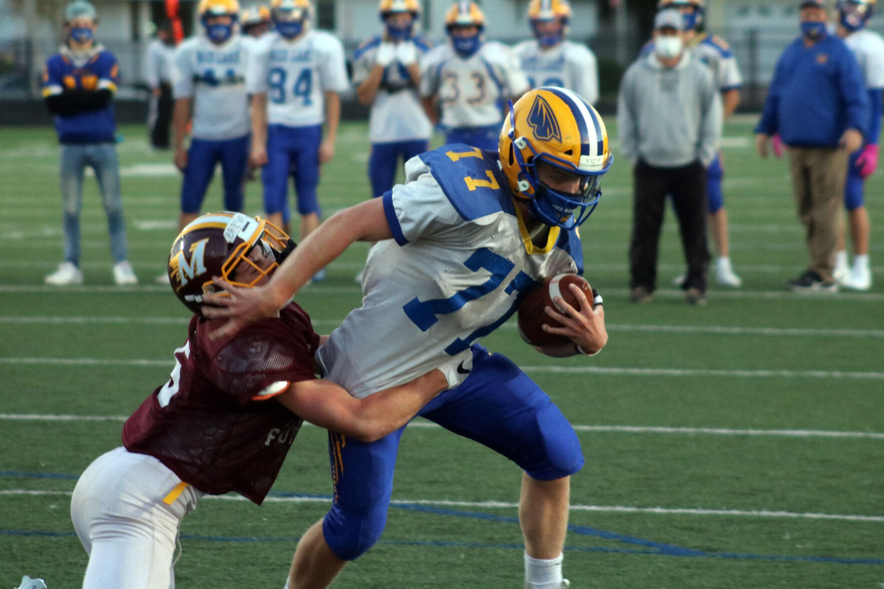 Rice Lake football scrimmage vs. Menomonie 9-18-20